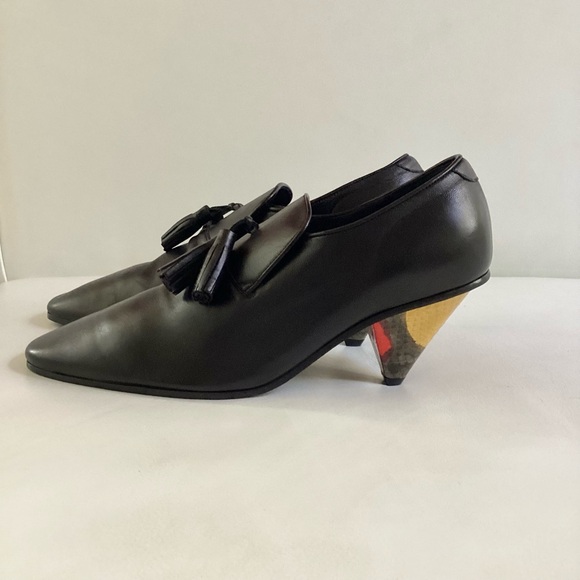 Celine By Phoebe Philo Loafers Tassels  Heels Shoes SZ 6.5/36.5 $980 - Picture 1 of 7